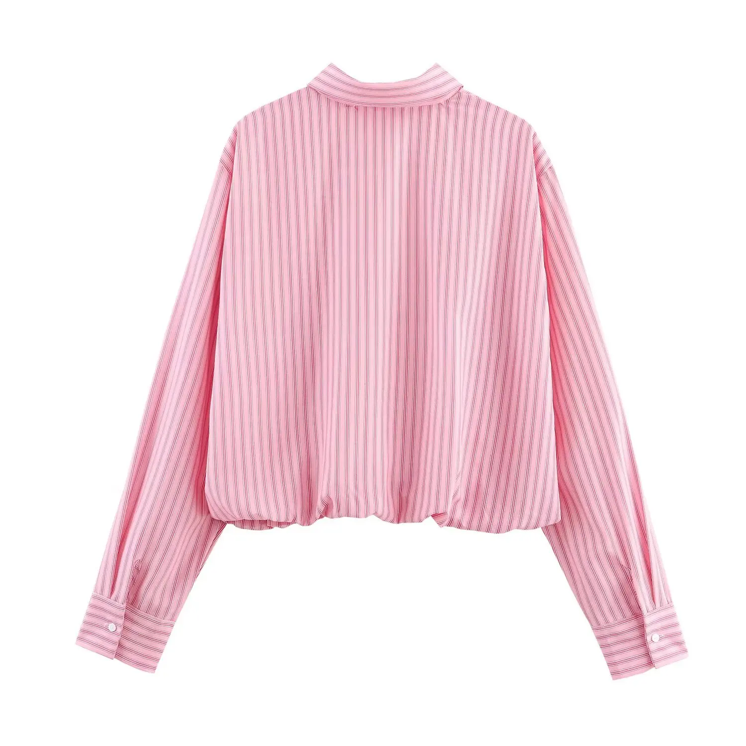 

Модный повседневный полосатый женский свободный крой с отложным воротником, универсальное осеннее новое поступление, длинное волокно из полиэфирного волокна