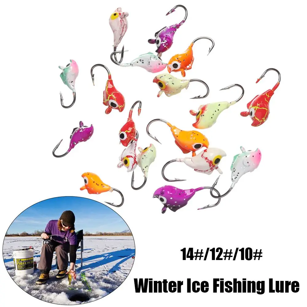 

Artificial Jigging Walleye Winter Ice Fishing Lure AD-Sharp Ants Shaped Lead Hard Hook