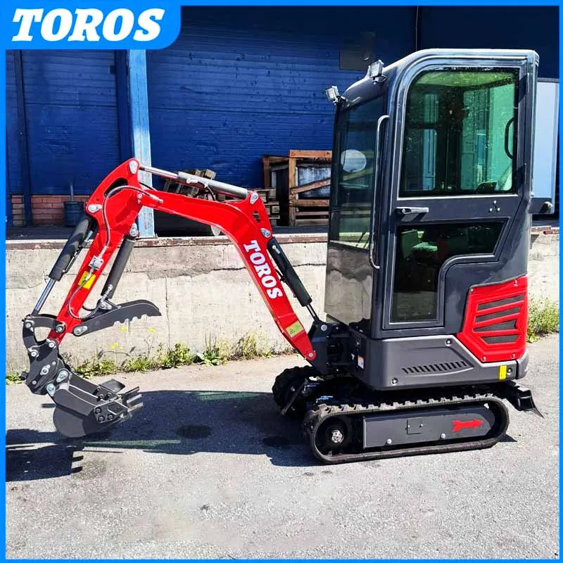 

Дешевый мини-экскаватор Гусеничные сельскохозяйственные экскаваторы 1,2 тонны Индивидуальный экскаватор с ковшом для большого пальца кабины Мини-экскаватор для фермерского использования