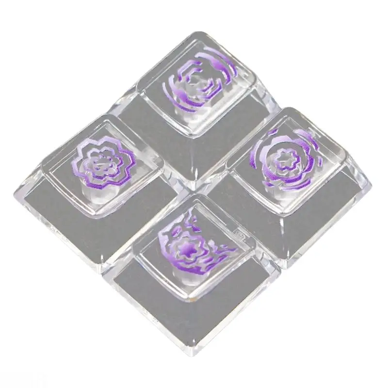 D08B Translucent Mechanical Keyboards Keycaps With Improved Light Diffusions and Widely Mounting For Most Keyboards