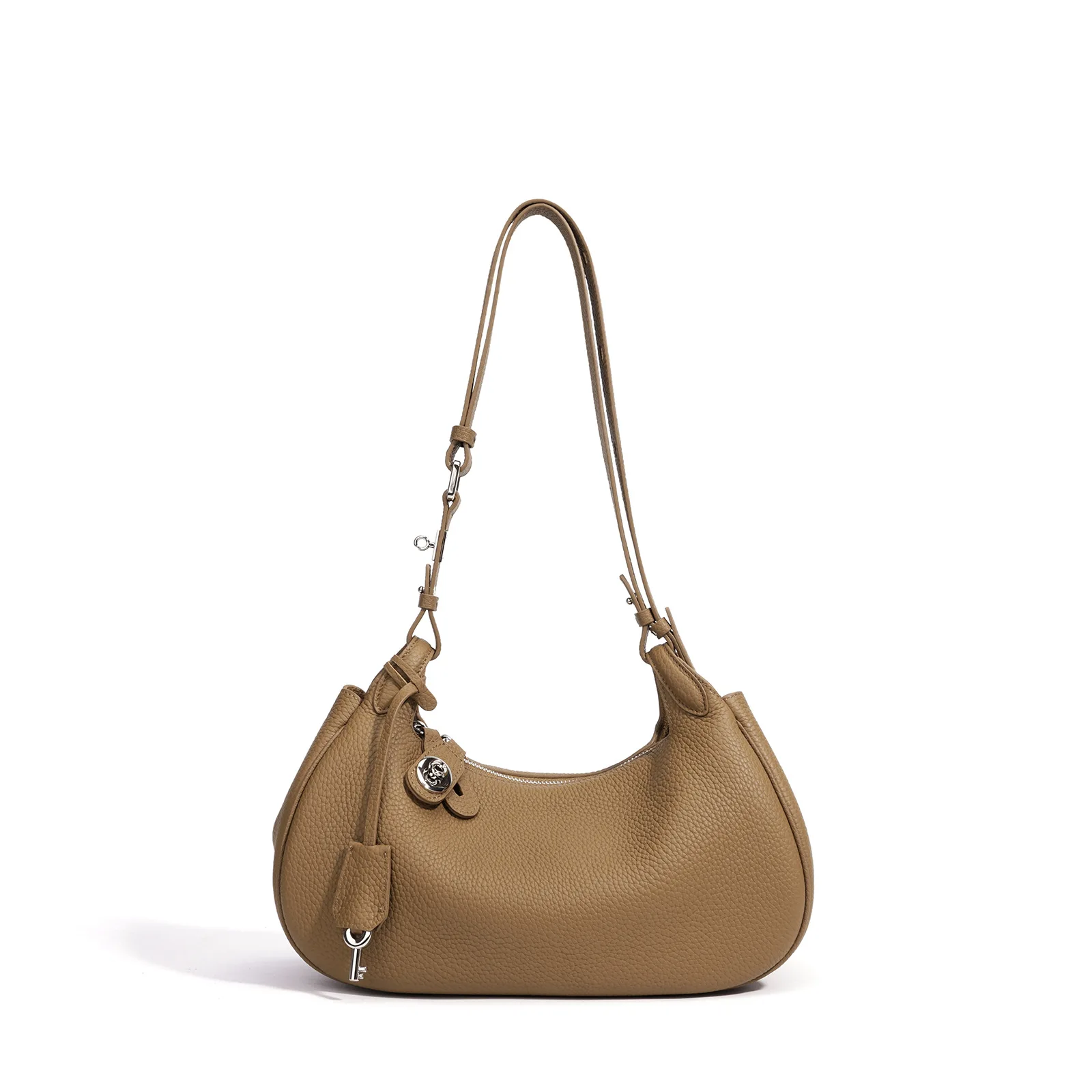 2026 Early Spring New Arrival Genuine Leather Women Handbag Korean Style Fashion Crossbody Minimalist Versatile Daily Work Bag