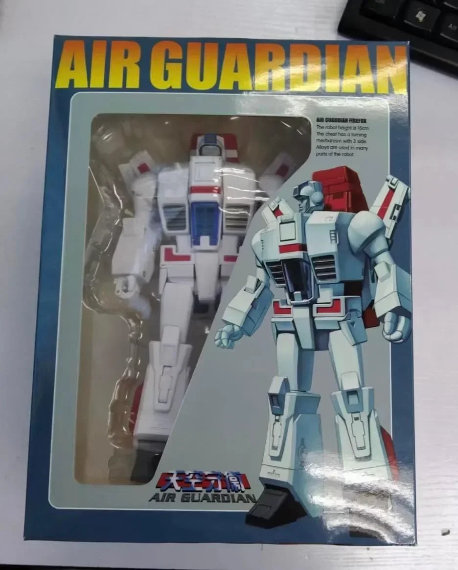 Action figure com caixa, novo modelo na h45, firecon jetfire, skyfire, g1, pequena escala