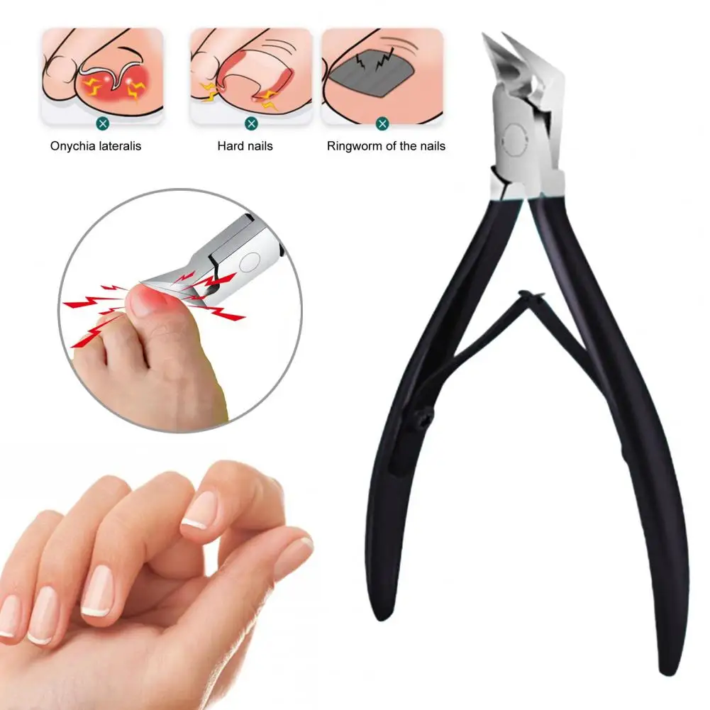 Long Handle Trimmer Professional Stainless Steel Nail Clippers for Thick Nails with Ergonomic Handle for Adults for Clean