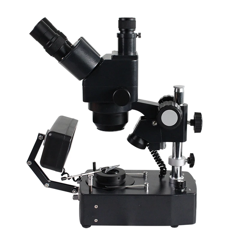 VGM400 10X~160X Gem Binocular Trinocular Jewelry Microscope Jewelry & Gemology Microscopes with 3 Lights Jewelry Identification
