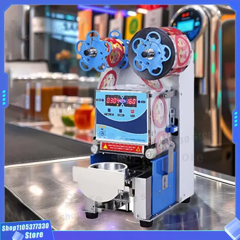 Automatic Stainless Steel Beverage Bottle Heat Sealing Machine 450 Pcs Hour Commercial Coffee Accessories 400W Output