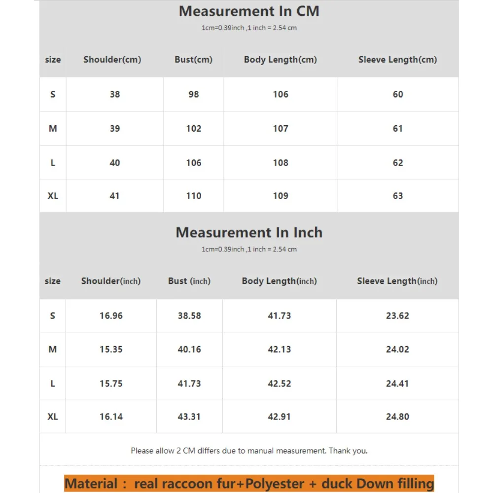 Giacca in pelliccia di realtà Inverno Collo in pelliccia di procione naturale Donna Donna Piumini d'anatra bianca sopra le ginocchia Parka lungo caldo con cappuccio