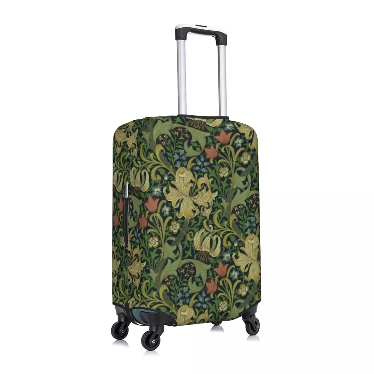 غطاء حقيبة مخصص لشركة ويليام موريس مقاوم للغبار نمط نسيج الأزهار أغطية الأمتعة حامي لمدة 18-32 بوصة