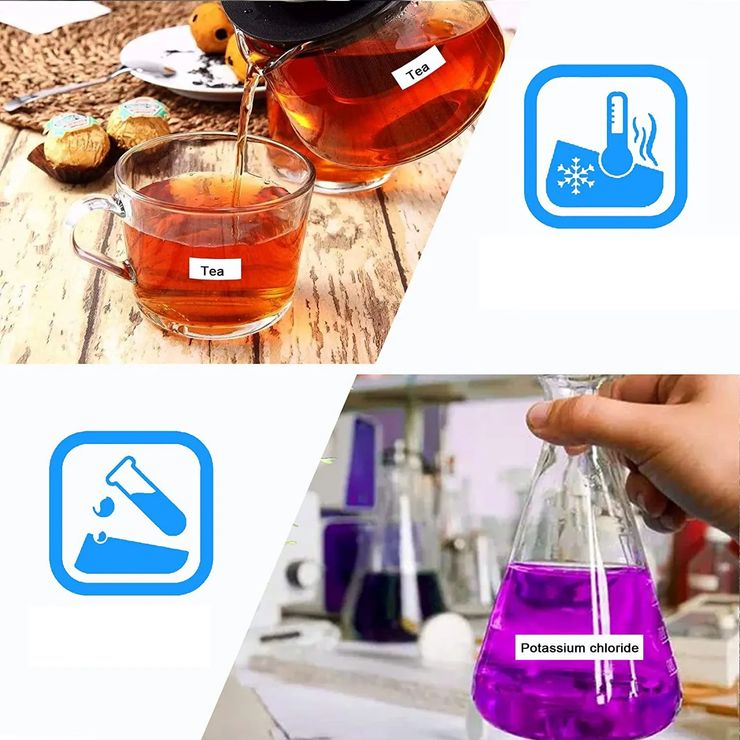 ABJG-10 Pack P Touch Label Maker Cinta de repuesto para TZe-231 TZe Tape 12 mm 0,47 Laminado Blanco