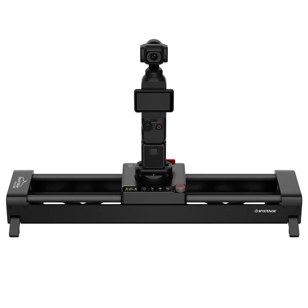 IFOOTAGE Pico Pro 15.75 Inch Dual Axis Motorized Slider 360 Rotation for DJI Pocket Cameras Smartphone