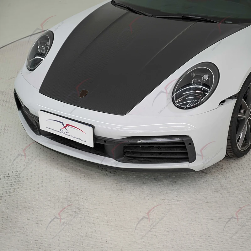 Car Modification Original Carbon Fiber Car Hood Engine Hood Bonnets for Porsche 992 2019-2023 Body Kit Upgraded Accessories