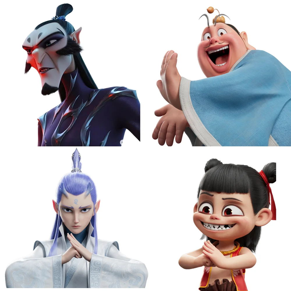 

Ne Zha Stickers Shen Gongbao Ao Bing Taiyi Zhenren Car Sticker Chinese Anime Bike Motorcycle Decoration Decal PVC