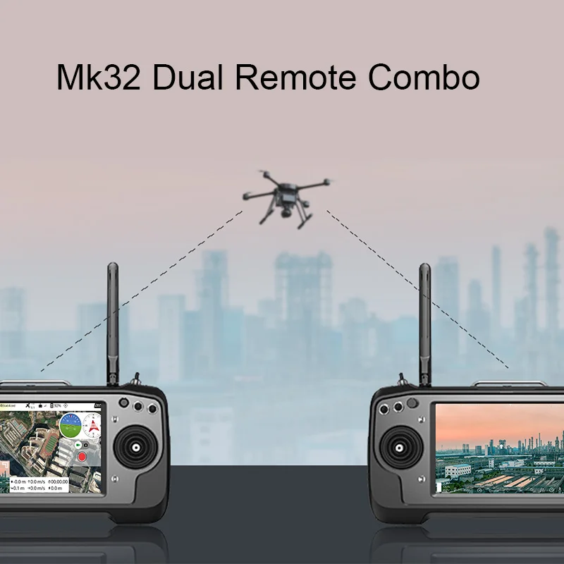 SIYI MK32 DUAL Enterprise Handheld Ground Station Smart Controller with Operator and Remote Control Relay Feature UAV UGV  15KM