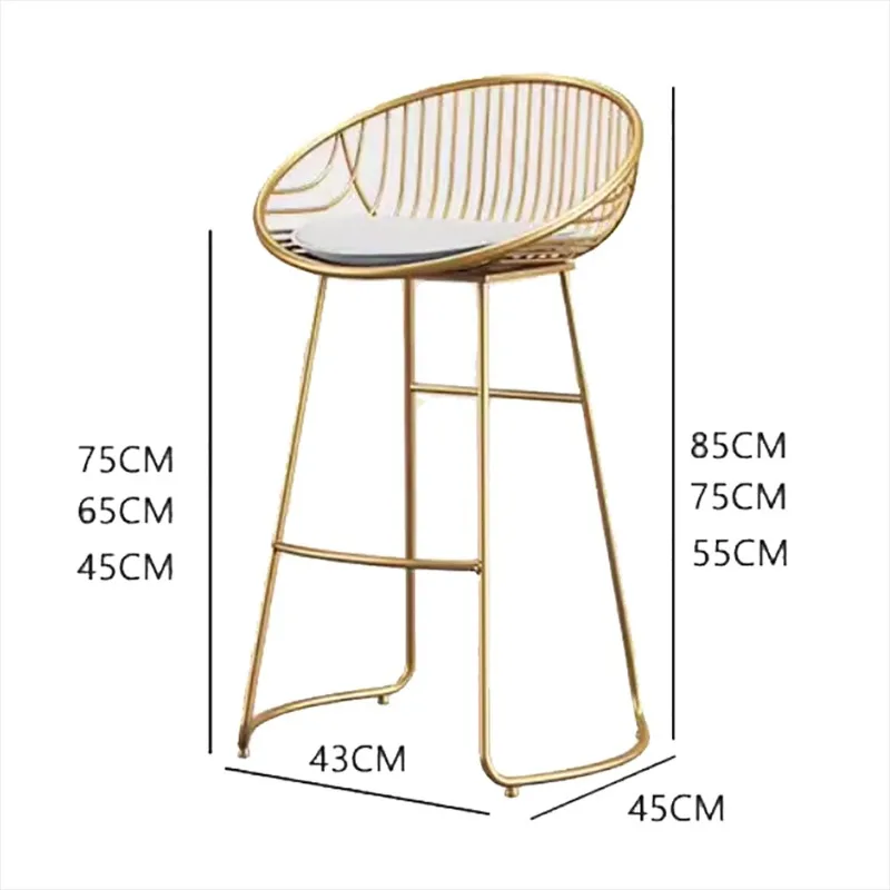 Set di 4 sedie da bar di lusso design ergonomico soggiorno sedia da bar moderna bellezza vintage Sillas Para Comedor mobili per la casa