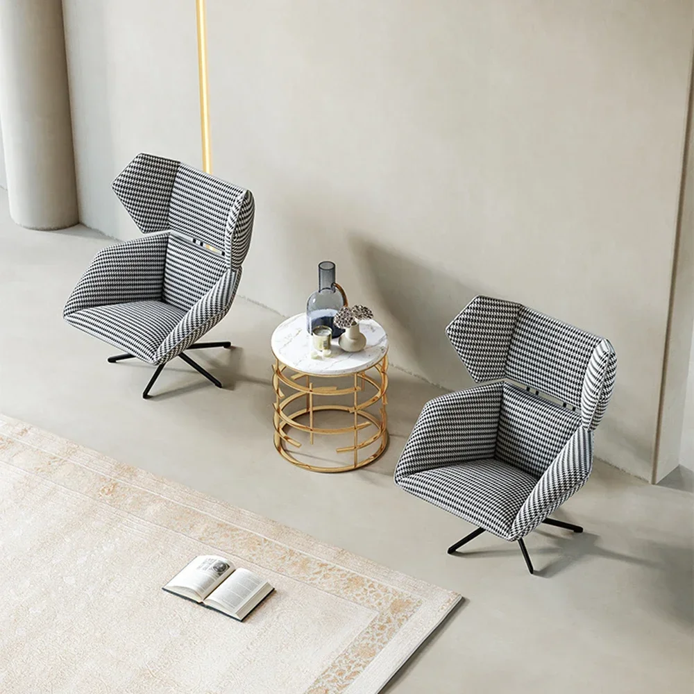 Modern new living room accent chairs single sofa chair rotating chairs for home bedroom furniture price image 5