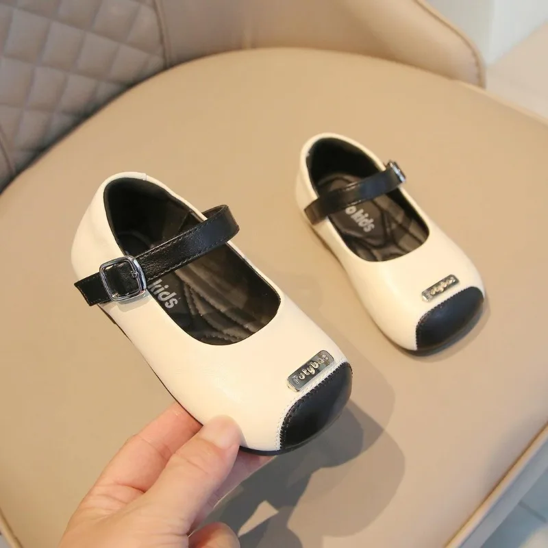 Baby Mary Jane Schuhe aus Leder, atmungsaktive Kleinkind-Freizeitschuhe, weiche Sohle, rutschfest, 2026 Neu, Mädchen-Laufschuhe, bequem – Detail 3