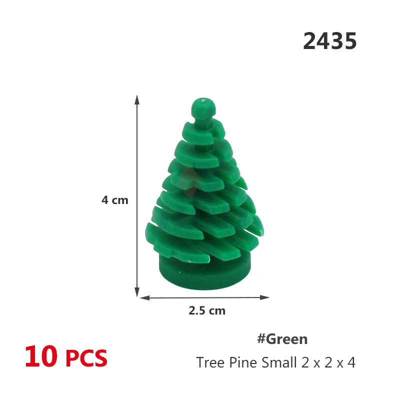 Stadt Pflanze Baum Zubehör Bausteine Dschungel Garten Teile Stamm Blatt Kiefer Zypresse Palm MOC Ziegel Spielzeug 6148 2435 3471 3778