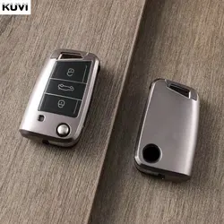 TPU Car Key Case Cover For VW Volkswagen Golf 4 5 6 7 8 MK7 Passat Tiguan MK2 For SEAT Ateca Leon FR 2 Ibiza For Skoda Octavia