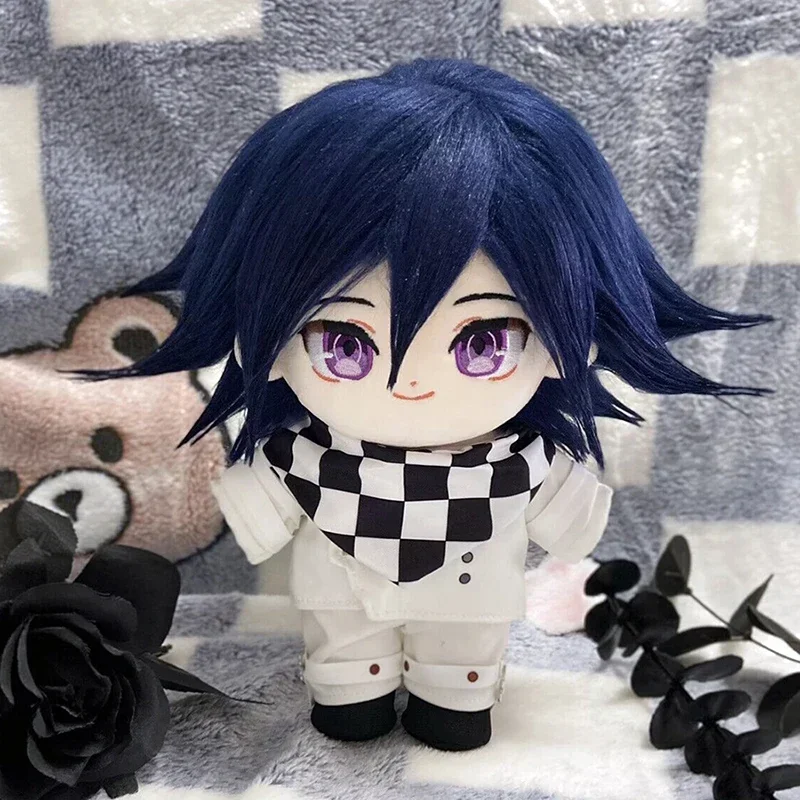 Hot Anime Danganronpa Kokichi Oma Plush Doll Stuffed Toy Plushies Cartoon Change Suit Dress Up Clothing 20cm Xmas Gifts