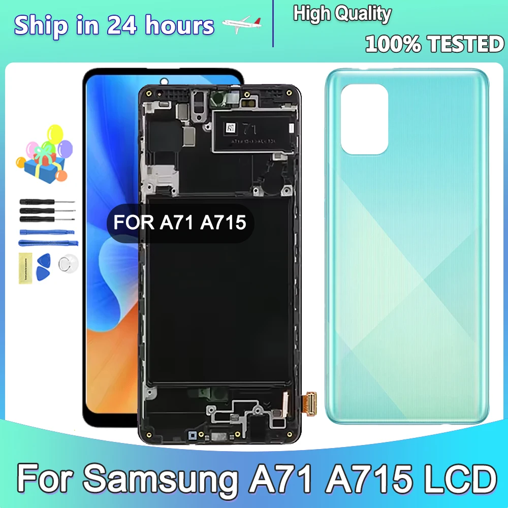 

6.7'' TFT For SAMSUNG GALAXY A71 A715 LCD Display Touch Screen For Samsung A716F With Frame Digitizer Assembly