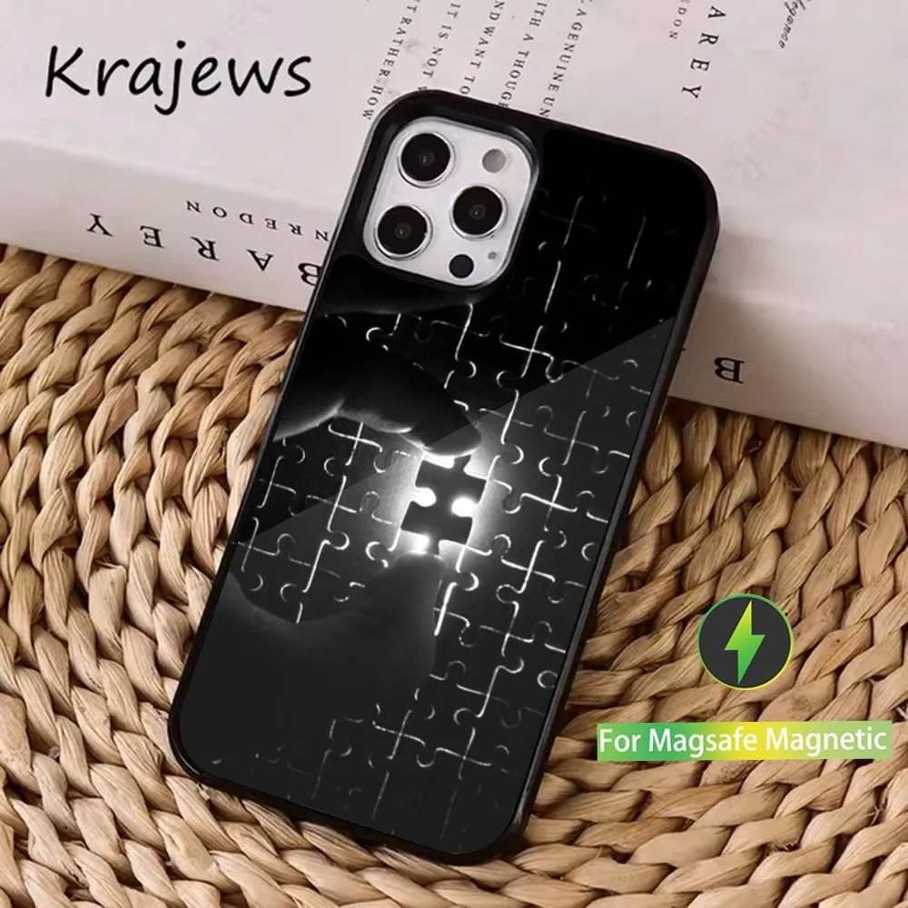 Art Interesting Puzzle Phone Case  For iPhone 16,15,14,13,12,11,Pro,Max,Plus,Mini, Magsafe,Magnetic Wireless Charging Case