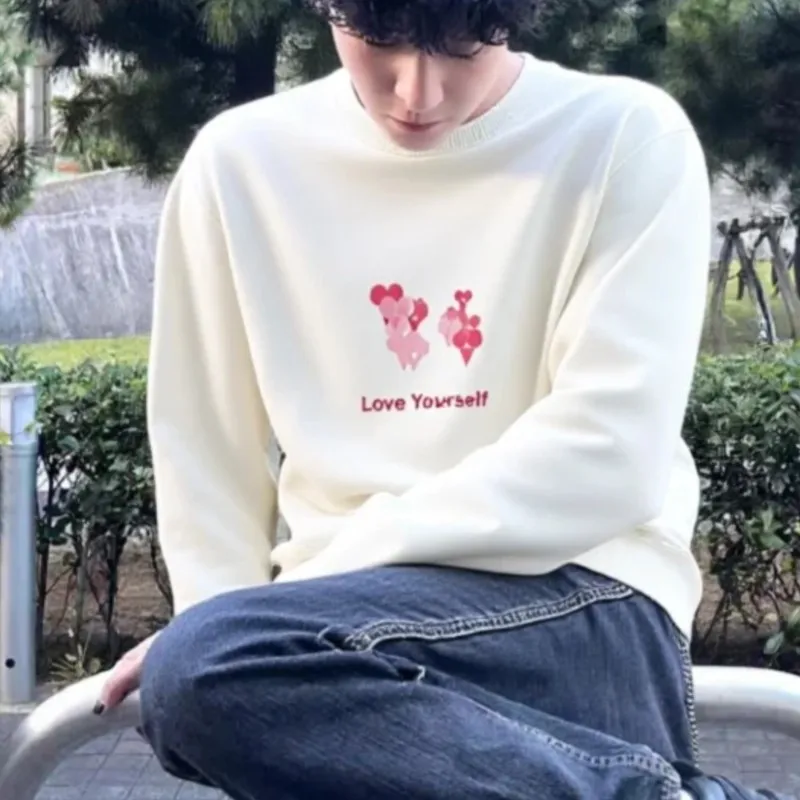 

Y2K Retro Flower Knitted Sweater Embroidery Pattern Letter Autumn Winter Pullover Trendy Hip Hop Sweater Harajuku Clothing