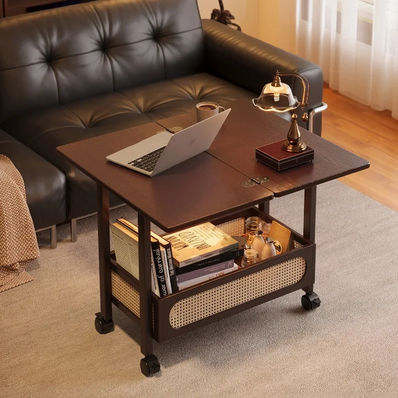 Multi-purpose foldable table rack integrated, trolley household, storage rack