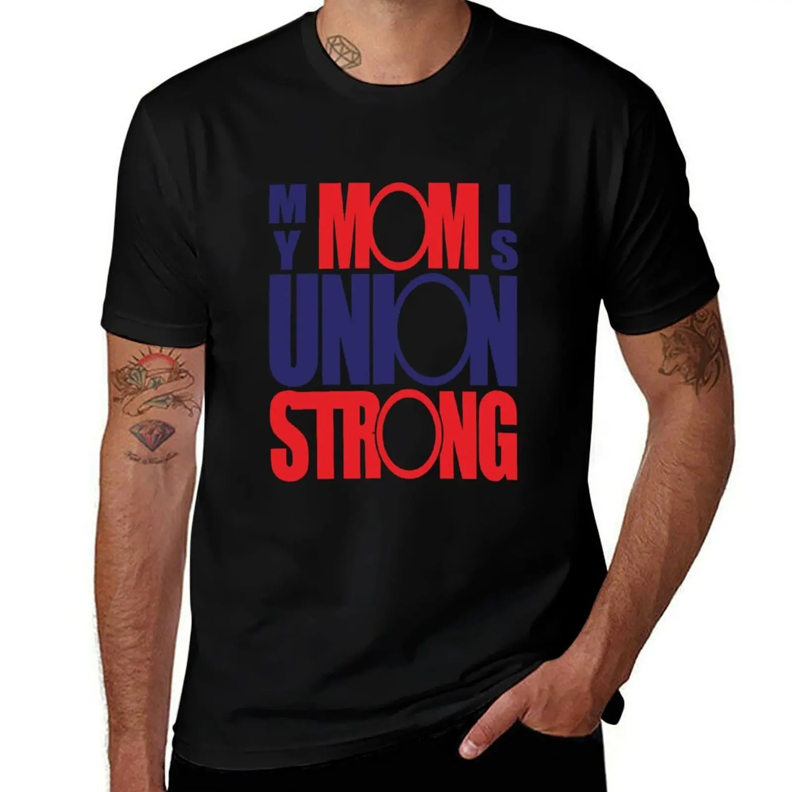 My Mom is Union Strong T-Shirt Industrial Work Tee Shirt