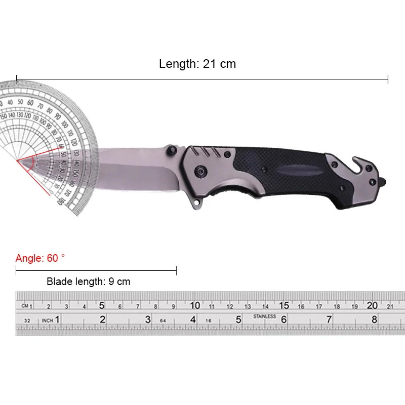 9CR18MOV High quality sharp tactical folding knife home self-defense EDC hand folding knife outdoor camping folding knife