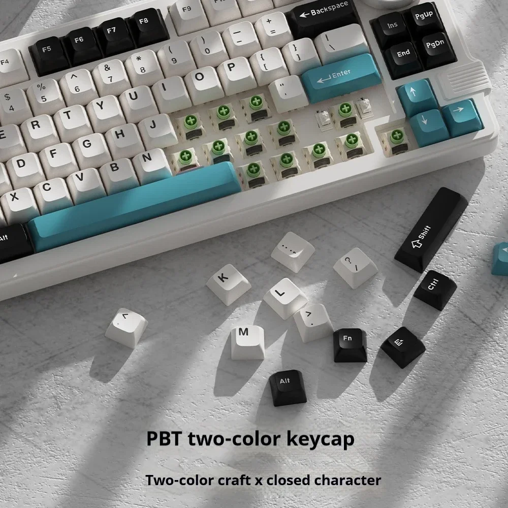 Imagem -06 - Teclado Mecânico sem Fio para Jogos com Tela Knob Bluetooth Modo 2.4g 83 Chaves Rgb Pbt Gamer Teclados Presente Feker-k75