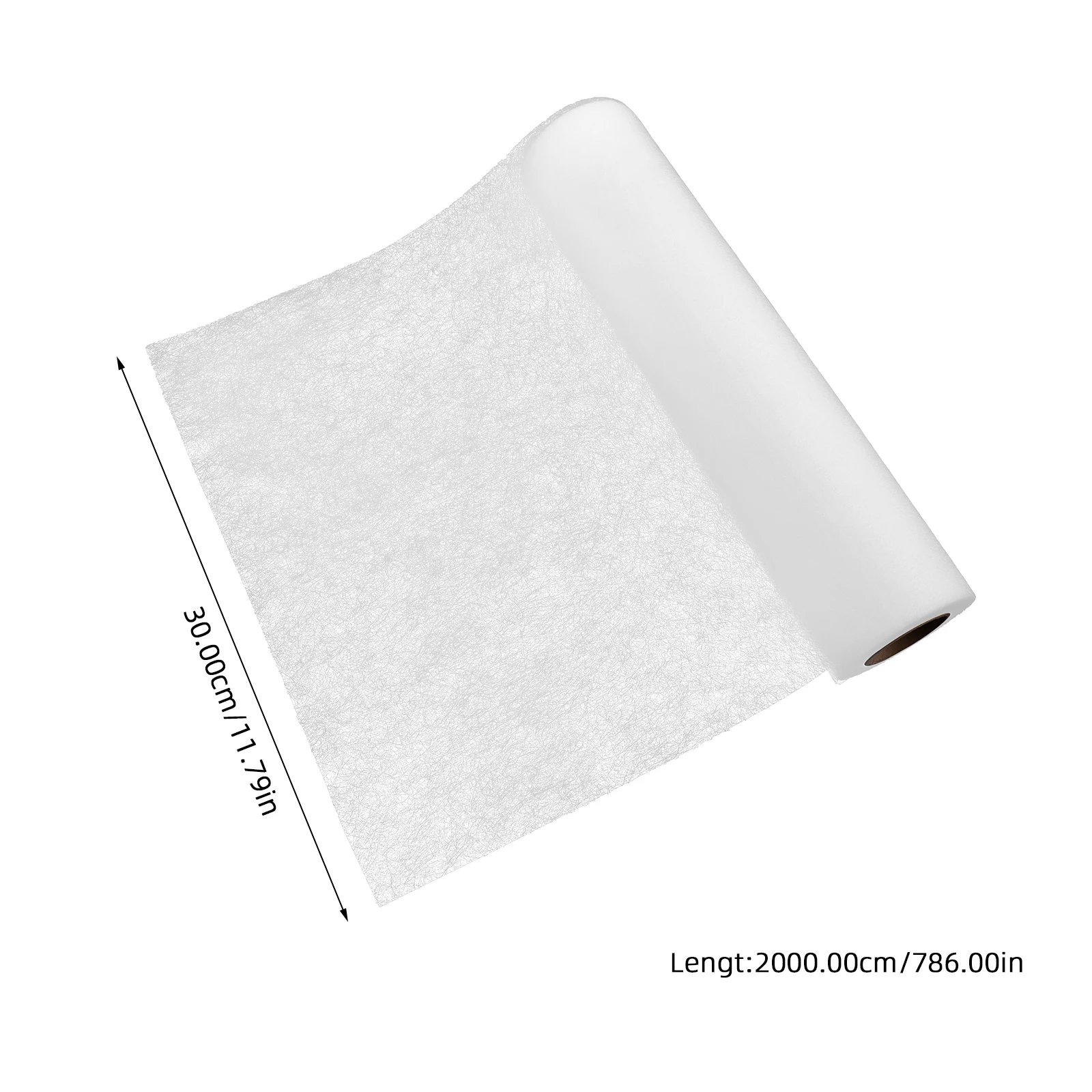 20m/Roll Double Sided Fusible Interfacing White Non-woven Fabric Stabilizer For Diy Sewing Crafts And Quilting Projects