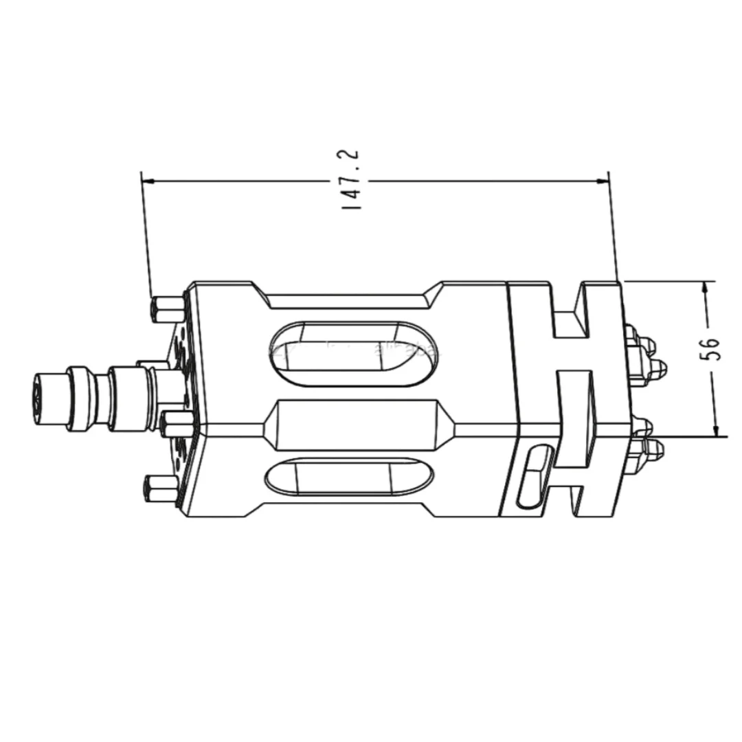 ITS 40/80 EDM Extension Holder Hardened Alloy Steel Z-Axis Extender for Deep Cavity Mold Making 3A-300043