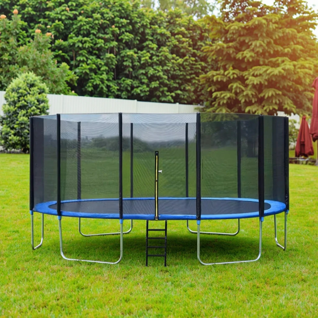 

Батут уличный круглый 3-метровый с тентом, унисекс, ПВХ и пеноматериал, для прыжков, низкая цена, хит продаж, напрямую с завода