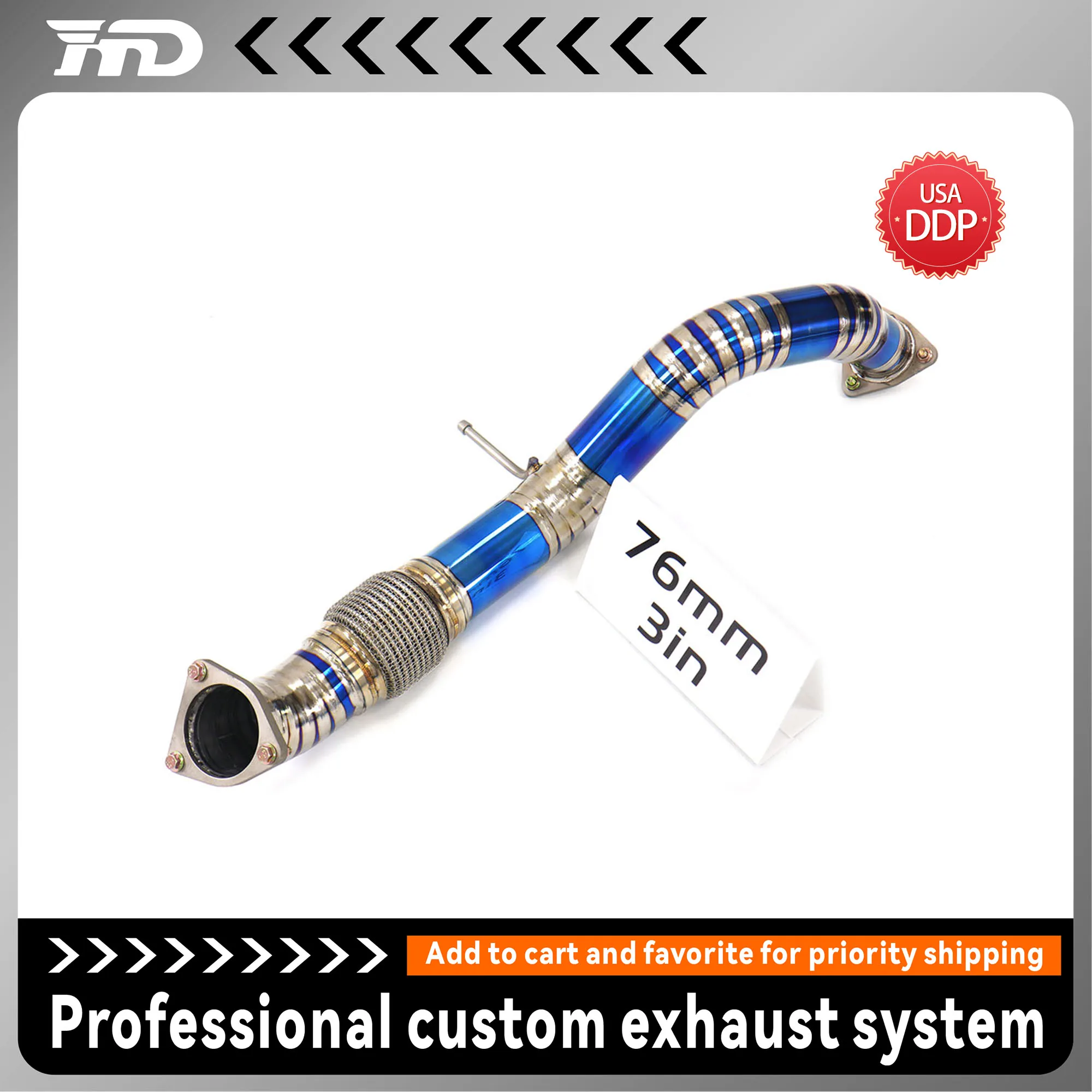 

Race Version Ti Front Pipe for Honda Civic Type R FL5 Maximize Turbo Spool Reduce Backpressure Lightweight Upgrade