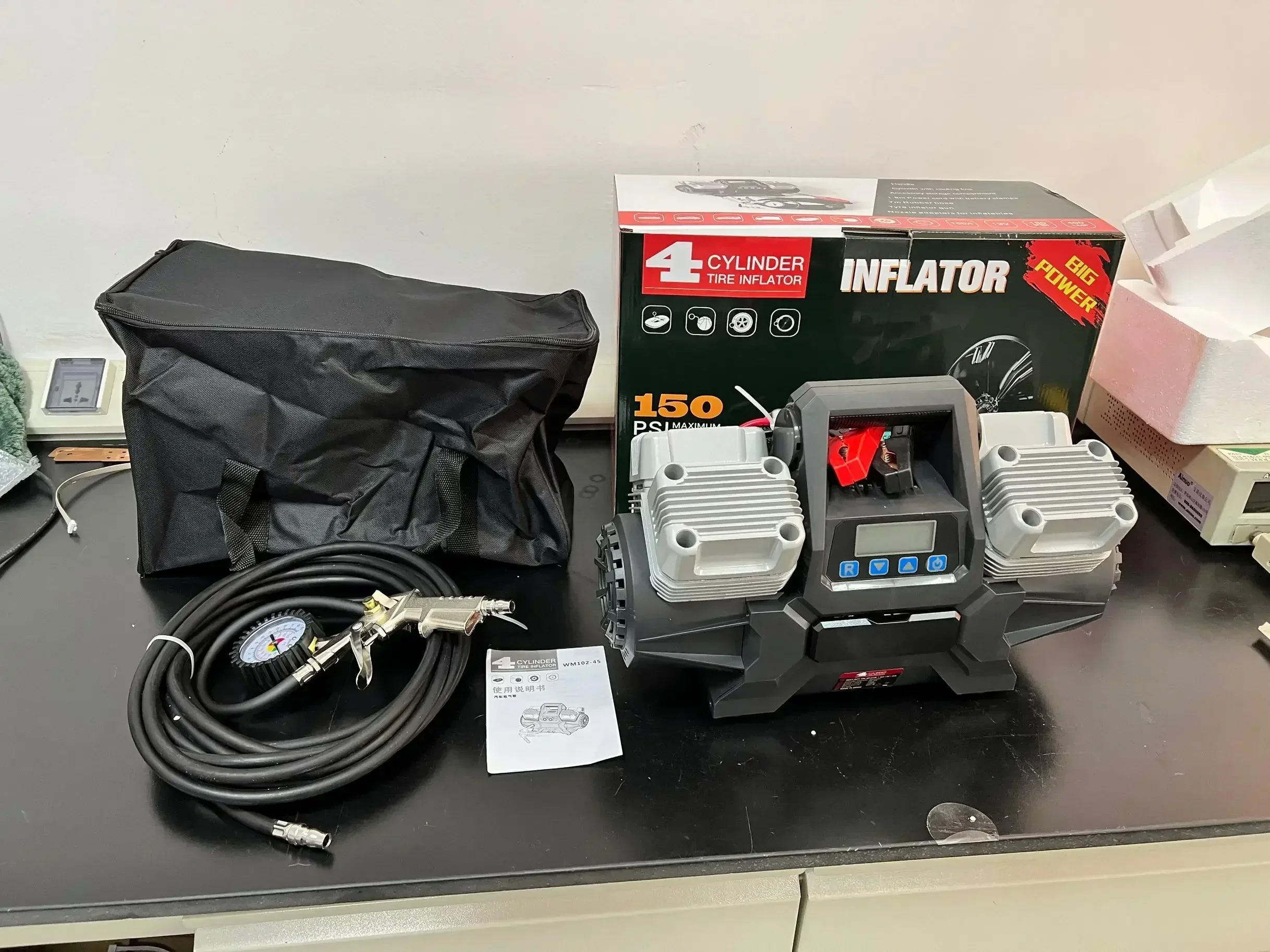 400L/min Tractor Compressor With Large Tire Factory Supplier Automatic Inflatable Air Pump Strong Power And Portability