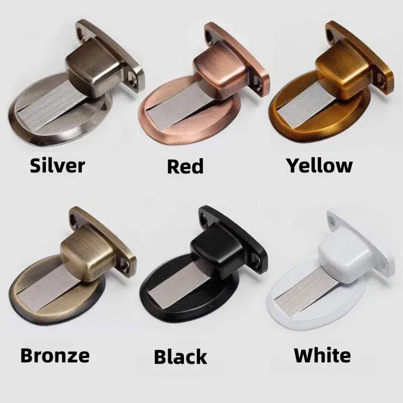 Invisible Door Magnetic Door Stopper Anti-Collision Suction Self-Adhesive Free Punching Door Holder