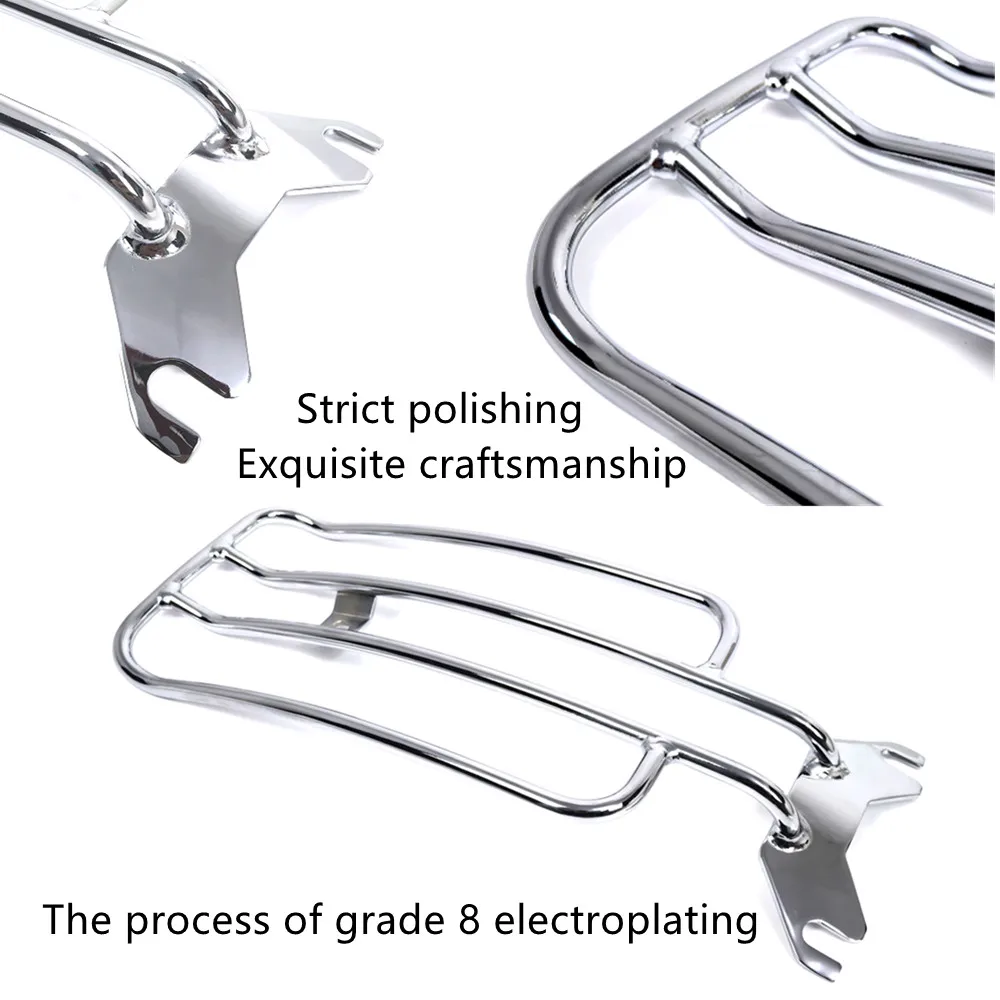 Motorcycle Solo Luggage Rack For Harley-Davidson Softail Heritage Classic Deluxe FLSTN 04-17 Fat Boy 04-06