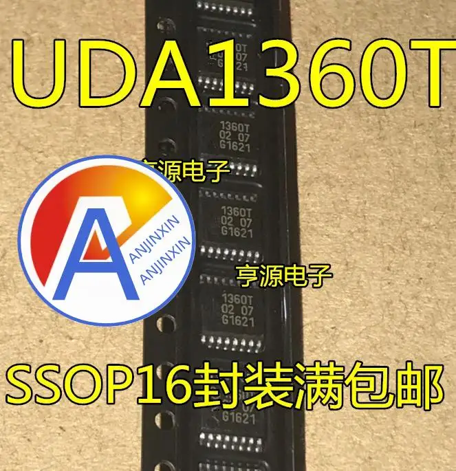 10Pcs 100% ต้นฉบับใหม่ UDA1360 UDA1360T UDA1360TS SSOP16