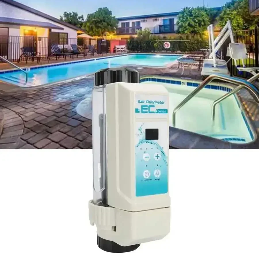 feuille pluviometro EC12 12g/H Salt Chlorinator SPA Swimming Pool Chlorine Generator System 100‑240V skimmer