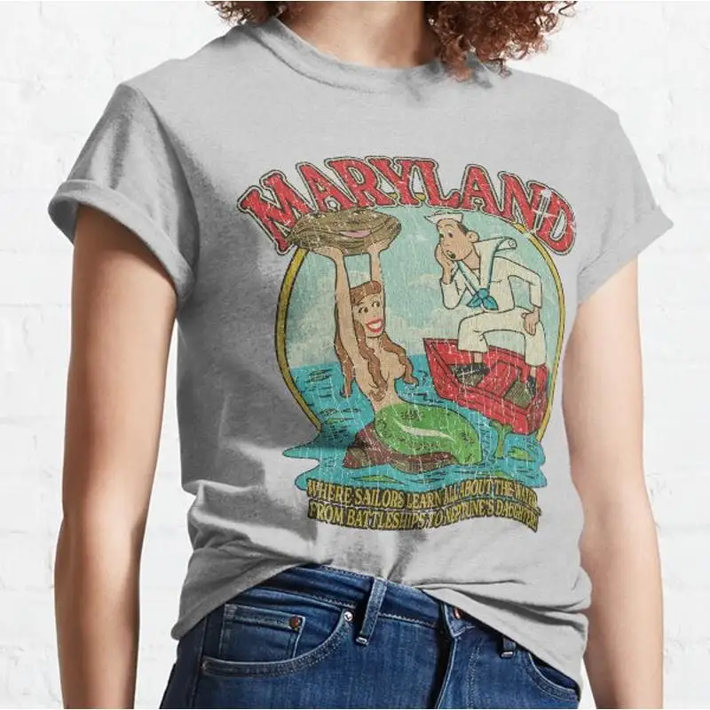 Maryland donde los marineros aprende todo sobre el agua Camiseta clásica
