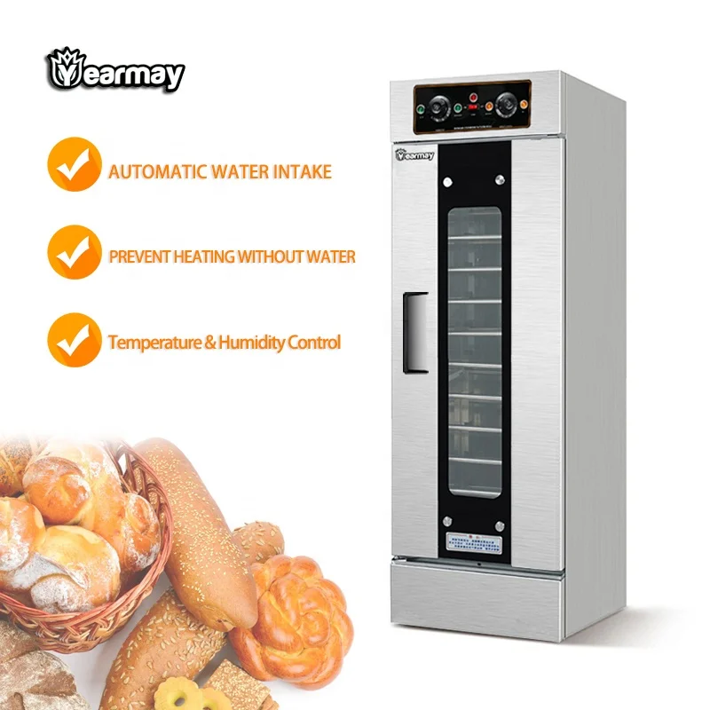 Automatic Water Intake Single Double Door Full Bakery Set Electric Dough Bread Fermenting Proofer Machine