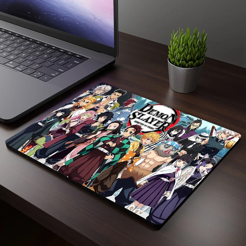 Demon Slayer Mouse Pad Anime Printing Desk Mats PC Gaming Mats Anti-slip Durable Home Offices Accessories Mouses Mat Decoration