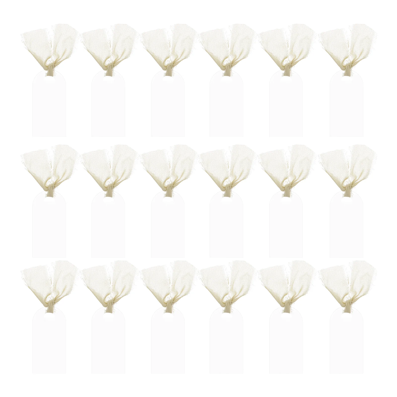 

30pcs Wedding Seat Labels Arched Frosted Acrylic Blank Name Tags Reusable Chair Hanging Signs For Reserved Seating Decor Table