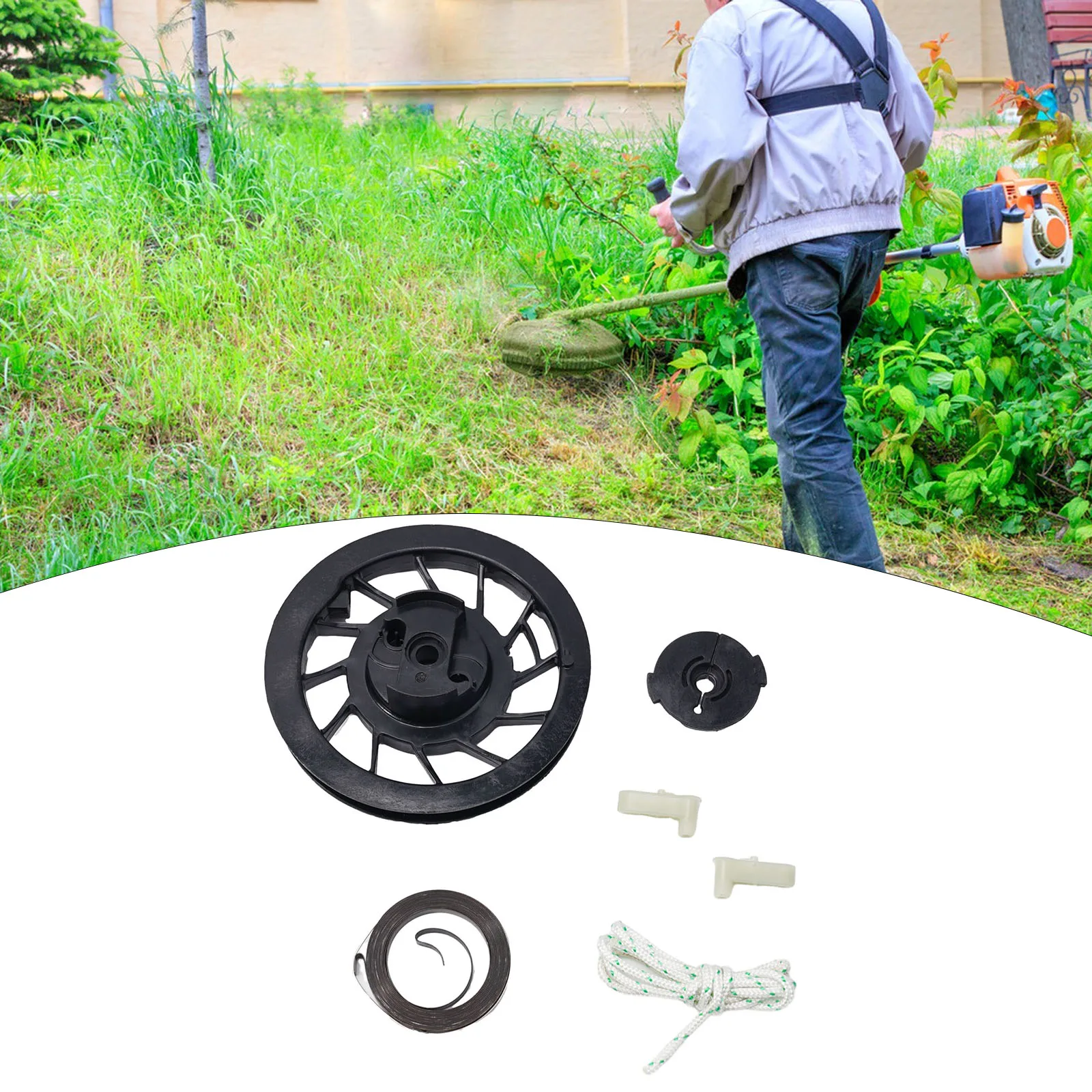 Pull Starter Recoil Repair Kit for Classic and For Sprint Engine Models Compatible with 499901 695128 281505 For Parts