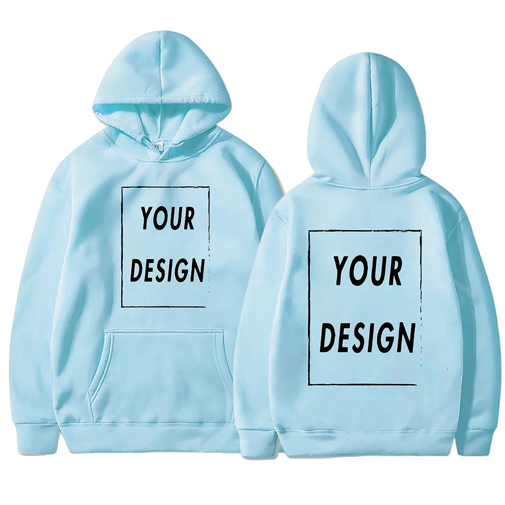

Customizable DIY Hoodie Sweatshirt - Personalize with Your Own Design Brand Logo Picture for Men & Women Casual Fashion Hoody