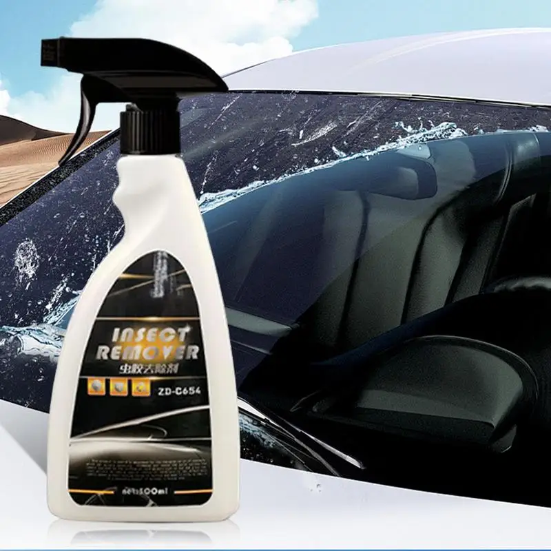 

Sap Remover for Cars Tar Remover for Car Detailing 500ml Car Window Cleaner Windshield Haze Eraser Solution Exterior Care