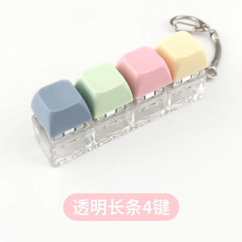 Cliquez sur les jouets clavier porte-clés pendentif touches de décompression capuchon de PC presse du bout des doigts clavier mécanique Fidget jouets d'ennui