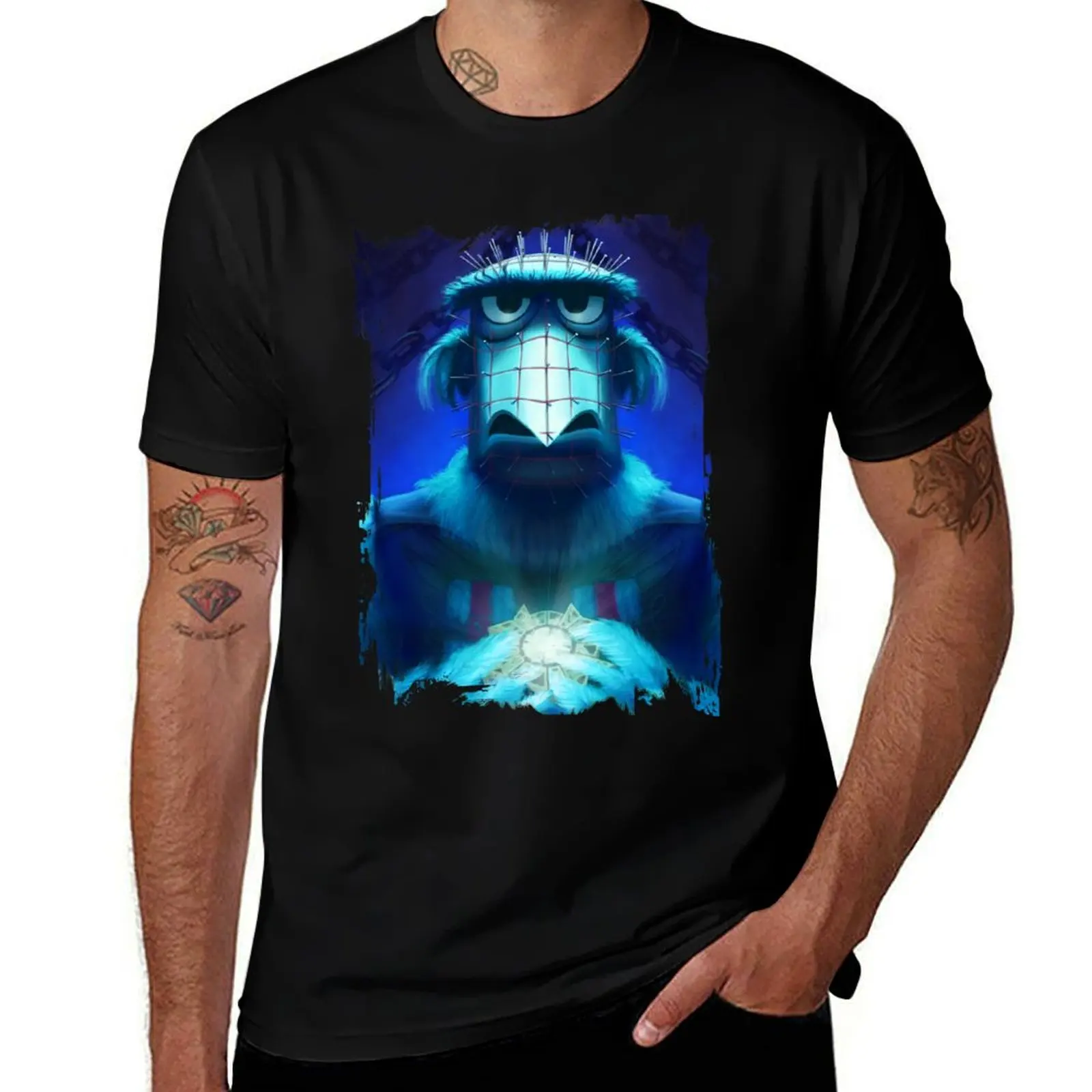 

Muppet Maniac - Sam the Eagle as Pinhead T-Shirt Summer Casual Loose T-Shirt