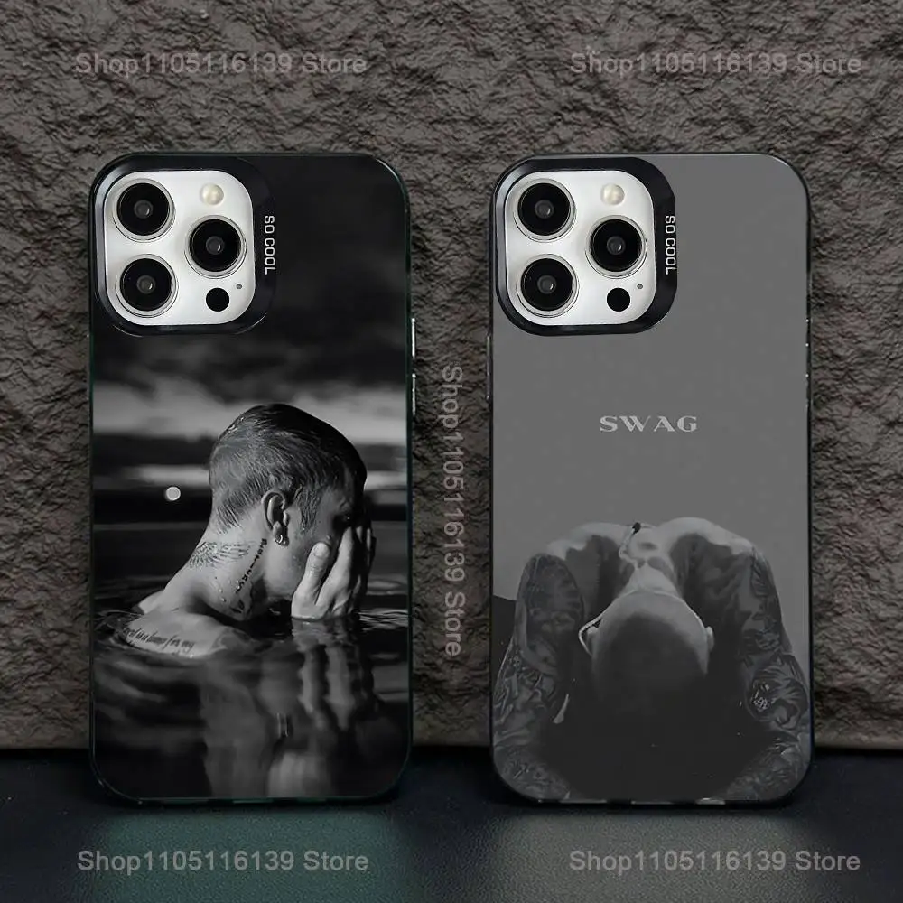 

Чехол для телефона Swag J-Justin B-Bieber для iPhone 16,15,14,13,12,11, Pro, XS, Max, Plus, Mini, SE Black Candy, матовый противоударный чехол