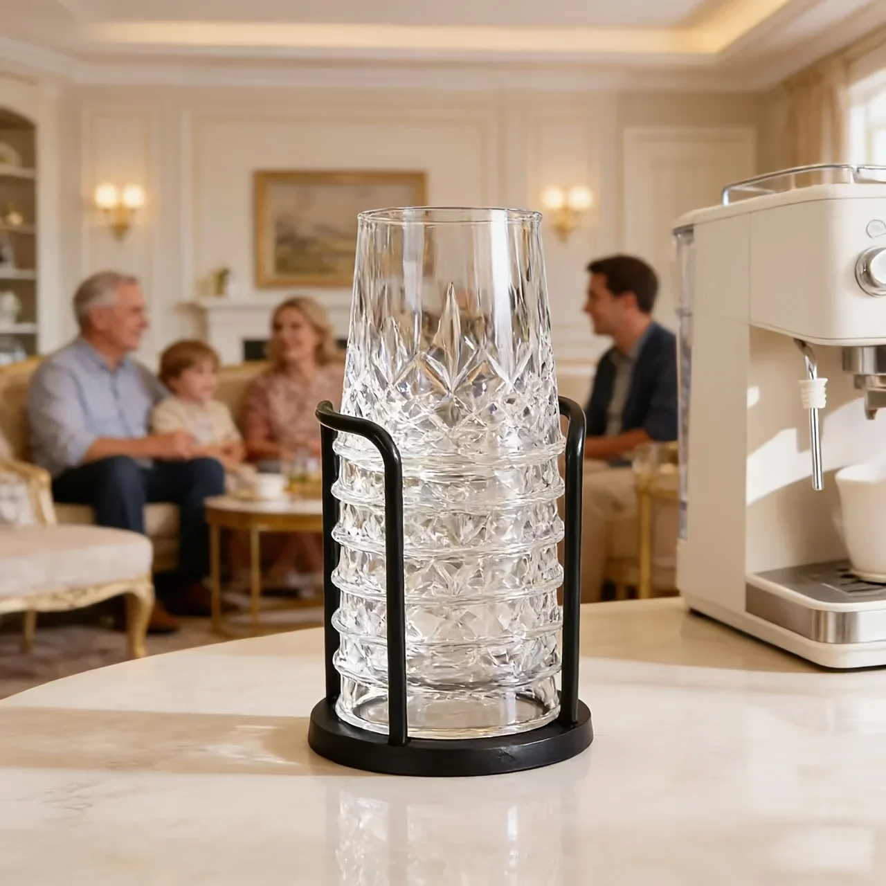 Einweg-Becherhalter, multifunktionaler Kaffeetassen-Organizer, Desktop-Teetassen-Aufbewahrungsregal, Tischdekor-Ständer für den Einsatz auf der Arbeitsplatte zu Hause – Detail 17