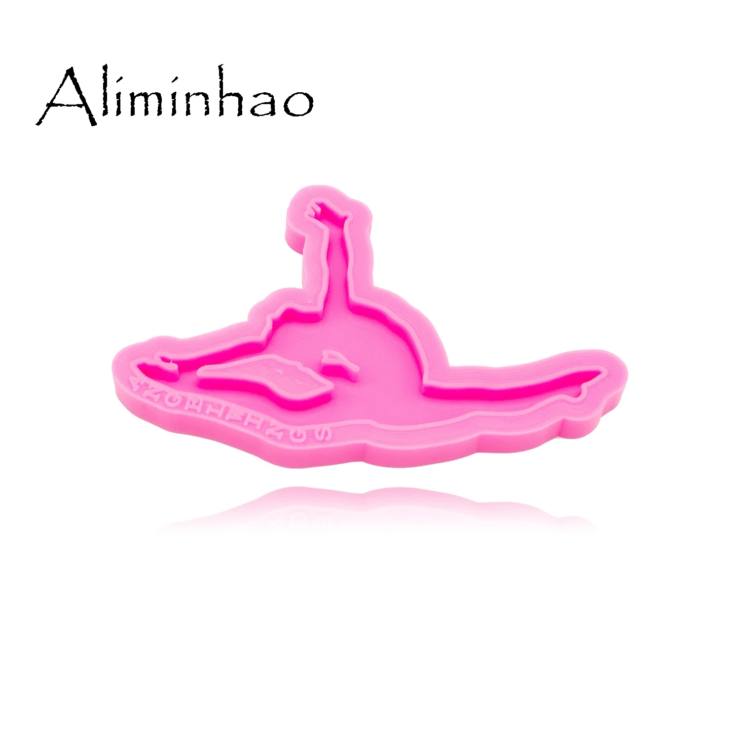 DY0385 Shiny Gymnast mold Silicone Molds DIY Dancing girl resin epoxy keychains Mould for jewelry Key ring pendant decoration